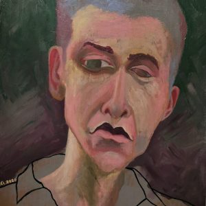 Obraz s názvem ''Hugo'' je namalovaný akrylovými barvami na masivní desku. Motiv obrazu je mužský portrét.